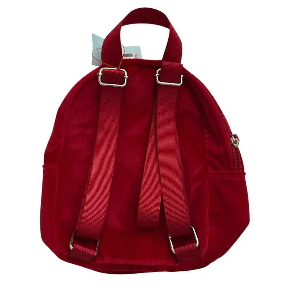 Cat & Jack Girls' Quilted Velvet 10" Mini Backpack New With Tags - Picture 4 of 4